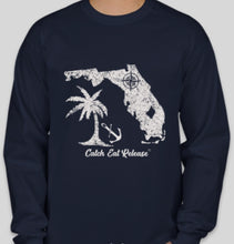 Load image into Gallery viewer, Long Sleeve FL Destination Design Catch Eat Release T-shirt