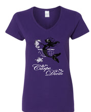 Load image into Gallery viewer, Glistening Mermaid Vneck Tshirt