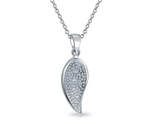 Load image into Gallery viewer, Ocean Blue Leaf Design Charm Necklace