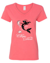 Load image into Gallery viewer, Glistening Mermaid Vneck Tshirt