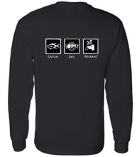 Load image into Gallery viewer, Catch Eat Release Novelty Long Sleeve T-Shirt