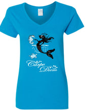 Load image into Gallery viewer, Glistening Mermaid Vneck Tshirt