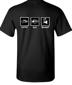 Catch Eat Release Novelty T-shirt