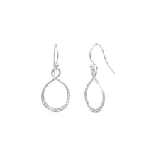 Load image into Gallery viewer, Diamond Cut Sterling Silver Earrings