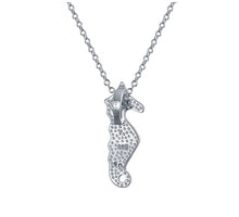 Load image into Gallery viewer, Sterling Silver Seahorse Pendant Necklace