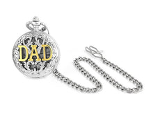 Load image into Gallery viewer, Mens Two Tone DAD Pocket Watch