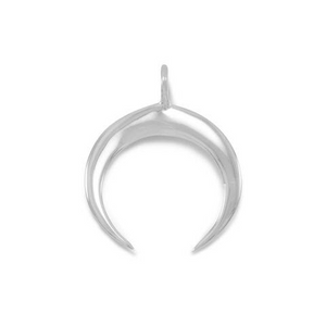 Sterling Silver Crescent Charm