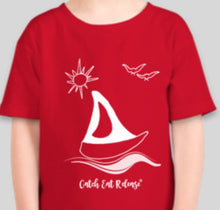 Load image into Gallery viewer, Sailboat Design Youth &amp; Toddler Sizes