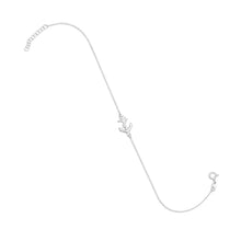 Load image into Gallery viewer, Sterling Silver Sideways Anchor Anklet