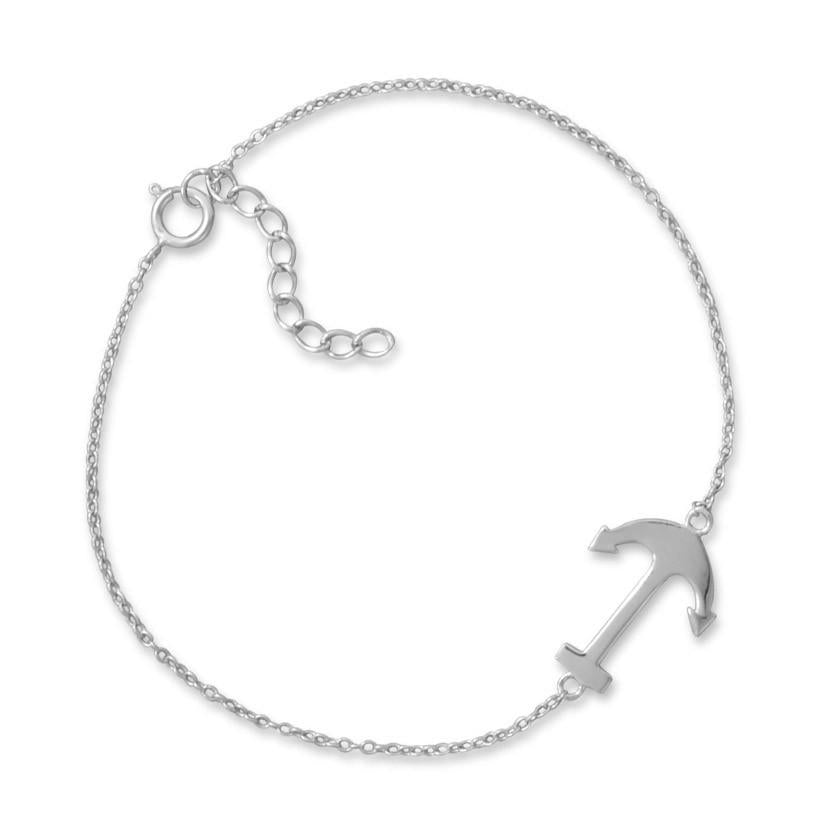 Sideways Anchor Bracelet